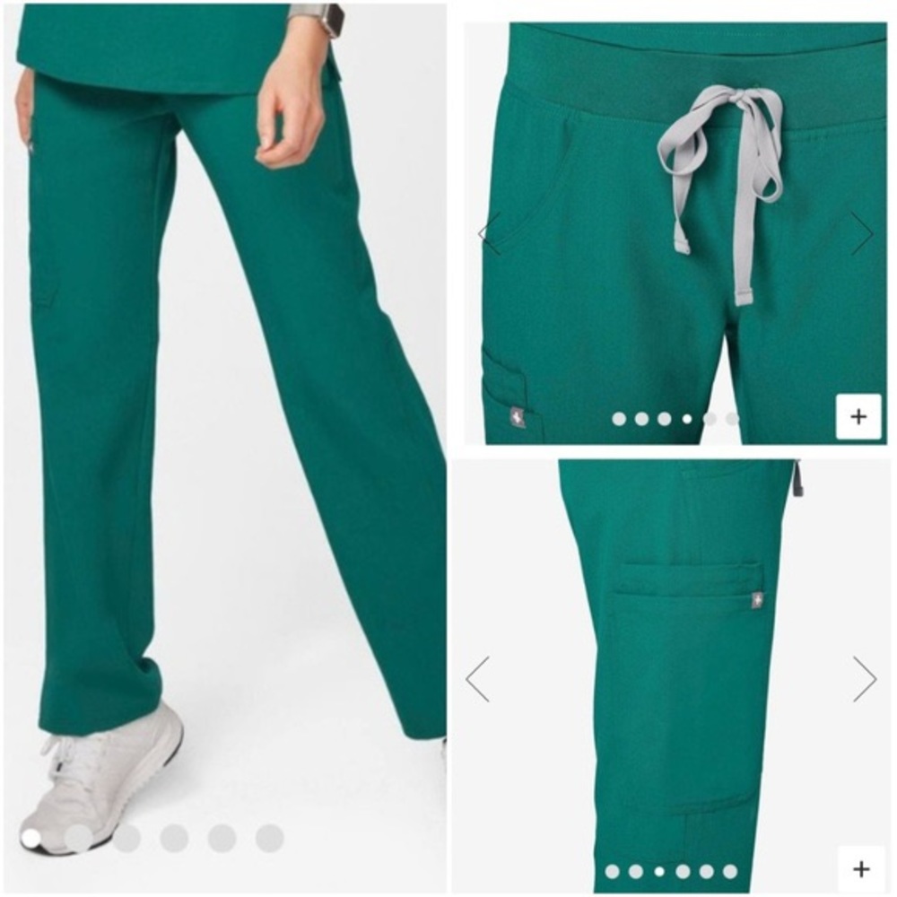 FIGS HUNTER GREEN KADE scrub pants XS